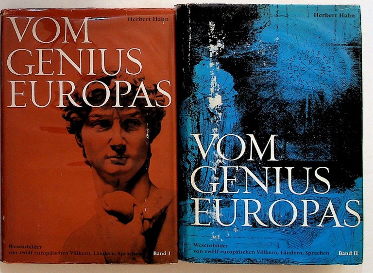 Item #4696 Vom Genius Europa. 2 volumes. Herbert Hahn.