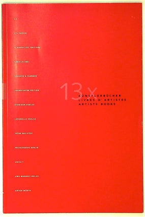 Item #5576 Association Internationale Des Bibliophiles. 13 X Artists Books. 20, September 2000....