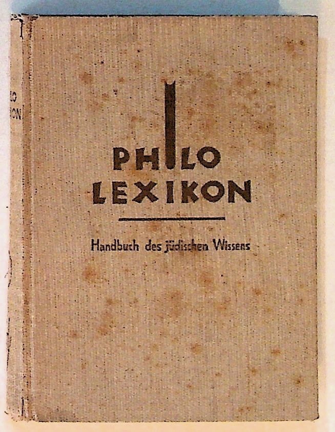 Item #5959 Philo-Lexikon. Handbuch des Jüdischen Wissens. Unknown.