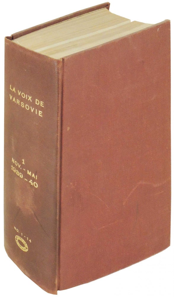 Item #7082 La Voix de Varsovie. Revue Bi-Mensuelle de la Vie Polonaise. Novembre 1939-Mai 1940. Unknown.