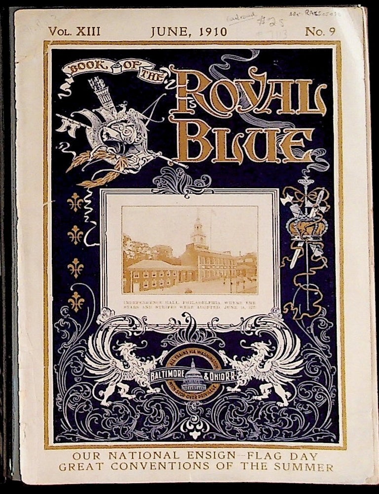Item #7113 Book of the Royal Blue Vol. XIII. June, 1910. No. 9. Unknown.