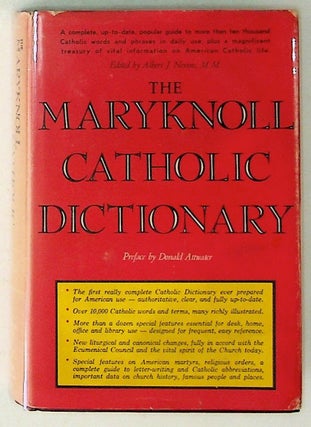 Item #7595 The Maryknoll Catholic Dictionary. Albert J. Nevins