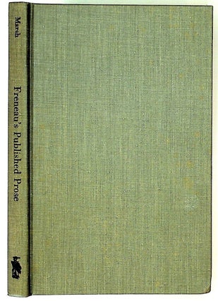 Item #8352 Freneau's Published Prose: A Bibliography. Philip Marsh