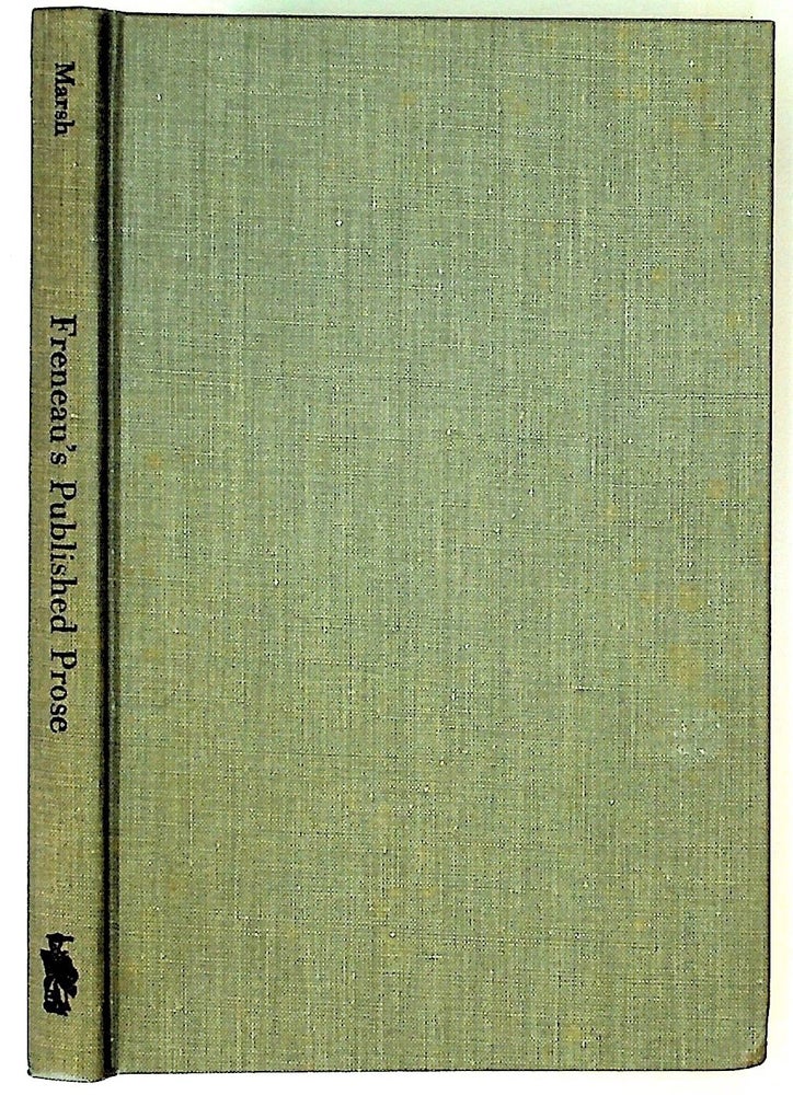 Item #8352 Freneau's Published Prose: A Bibliography. Philip Marsh.