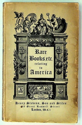 Item #8362 Rare Americana: A Catalogue of Historical and Geographical Books, Pamphlets and...