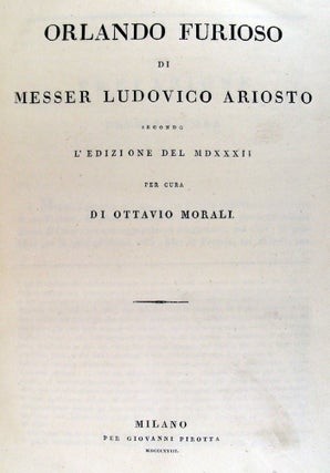 Orlando Furioso di Messer Ludovico Ariosto