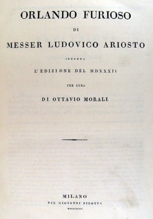 Orlando Furioso di Messer Ludovico Ariosto