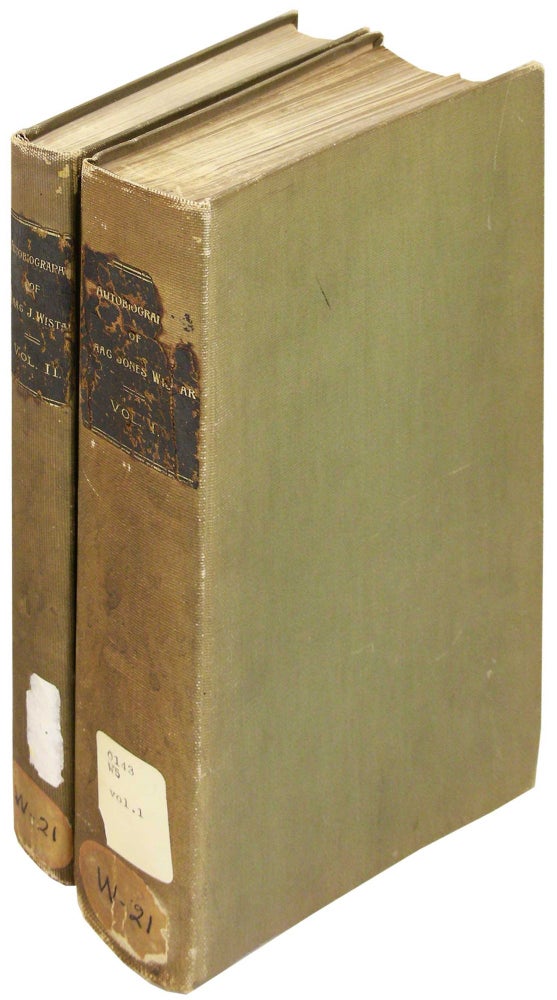 Item #8634 Autobiography of Isaac Jones Wistar (1827-1905): 2 volumes, complete. Isaac Jones Wistar.