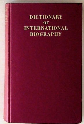 Item #8963 Dictionary of International Biography 1963: Volume One. Geoffrey Handley-Taylor
