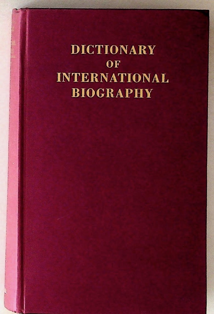 Item #8968 Dictionary of International Biography 1967-1968, Fourth Edition. Ernest Kay.