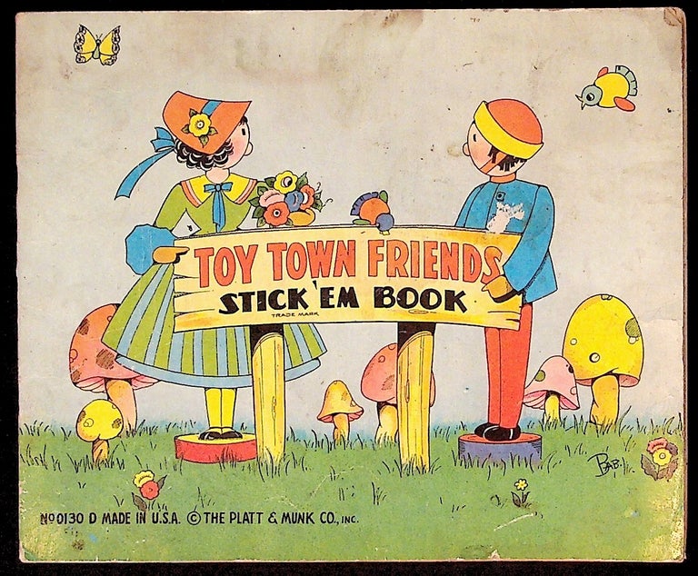 Item #9626 Toy Town Friends Stick 'Em Book. Unknown.