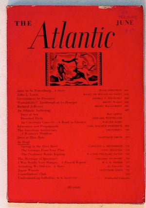 Item #998 The Atlantic, June 1937. Unknown